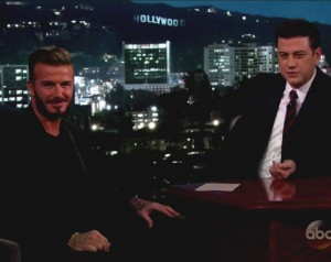 David Beckham Jimmy Kimmel Wenn