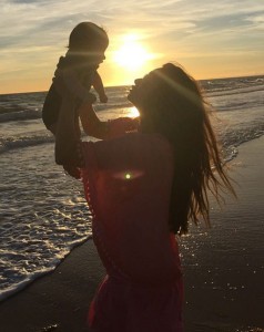 It's the couple's first holiday with their 3 month old son [Jodi Albert/Instagram]