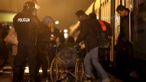  A train carrying about 1,200 migrants arrived at the Sredisce ob Dravi border crossing 
