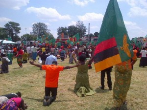 Hundreds of Zambians have gathered in Lusaka’s Show Grounds main arena where the prayers are conducted