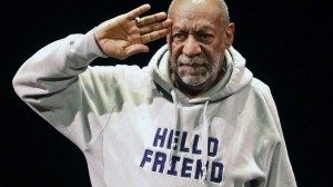 Jan. 17, 2015. Bill Cosby salutes the crowd as he begins a performance at the Buell Theater in Denver. (The Associated Press) 
