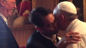 Pope Francis met with a gay couple, including one of his former students and his boyfriend, while in the US