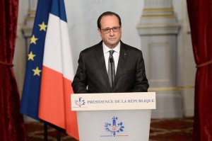 French President Francois Hollande, addressing the nation from Paris on Saturday