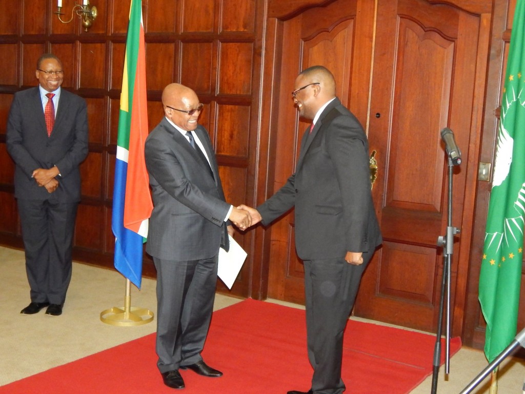 South Africa President Jacob Zuma & Emanuel Mwamba