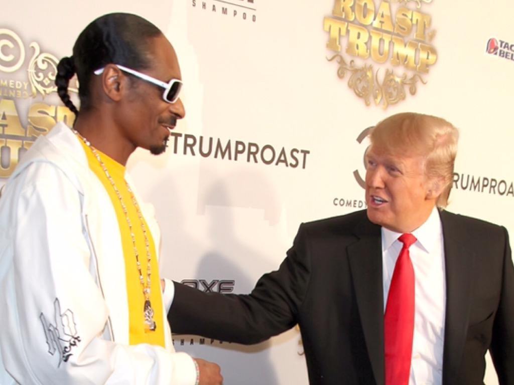 Donald Trump and Rapper Snoop Dogg 