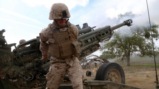  The Marines will reportedly set up an artillery battery including M777 Howitzers 