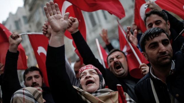  Protests ignited outside the Dutch consulate in Istanbul on Sunday 