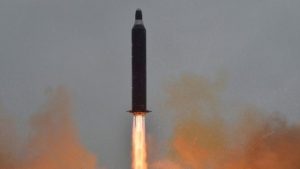  There have been a number of missile tests by North Korea (file photo) 